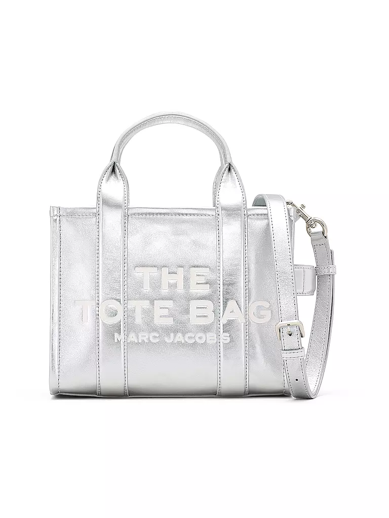 MARC JACOBS | Bolso de cuero - Tote Bag THE SMALL TOTE LEATHER | Plata