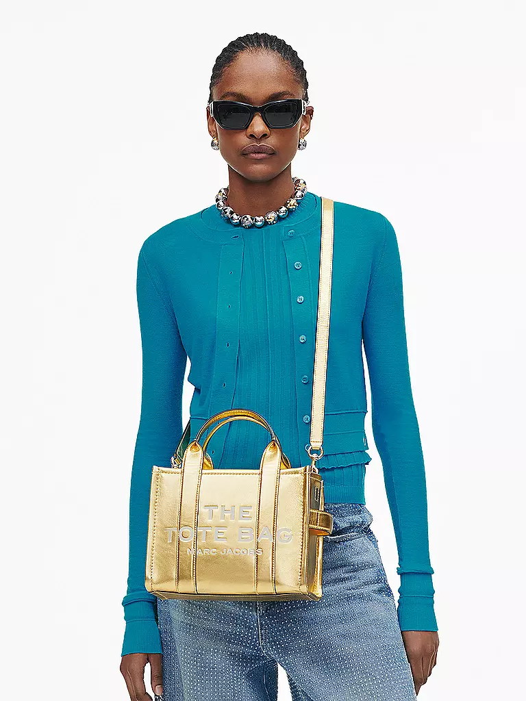 MARC JACOBS | Bolso de cuero - Tote Bag THE SMALL TOTE LEATHER | Oro