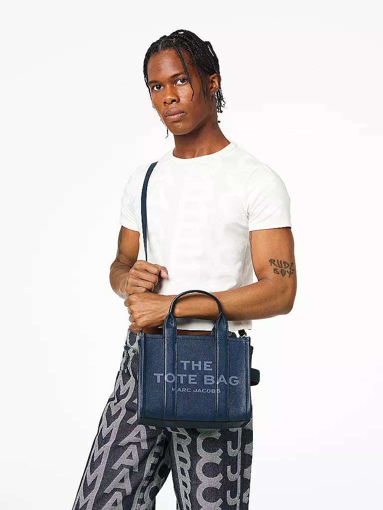 MARC JACOBS | Bolso de cuero - Tote Bag THE SMALL TOTE LEATHER | Azul
