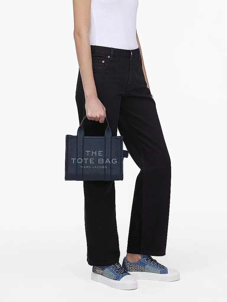 MARC JACOBS | Bolso de cuero - Tote Bag THE SMALL TOTE LEATHER | Azul