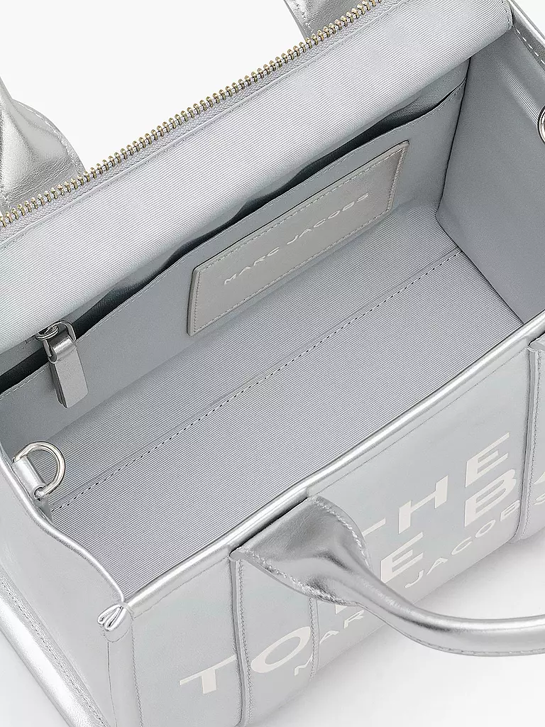 MARC JACOBS | Bolso de cuero - Tote Bag THE SMALL TOTE LEATHER | Plata