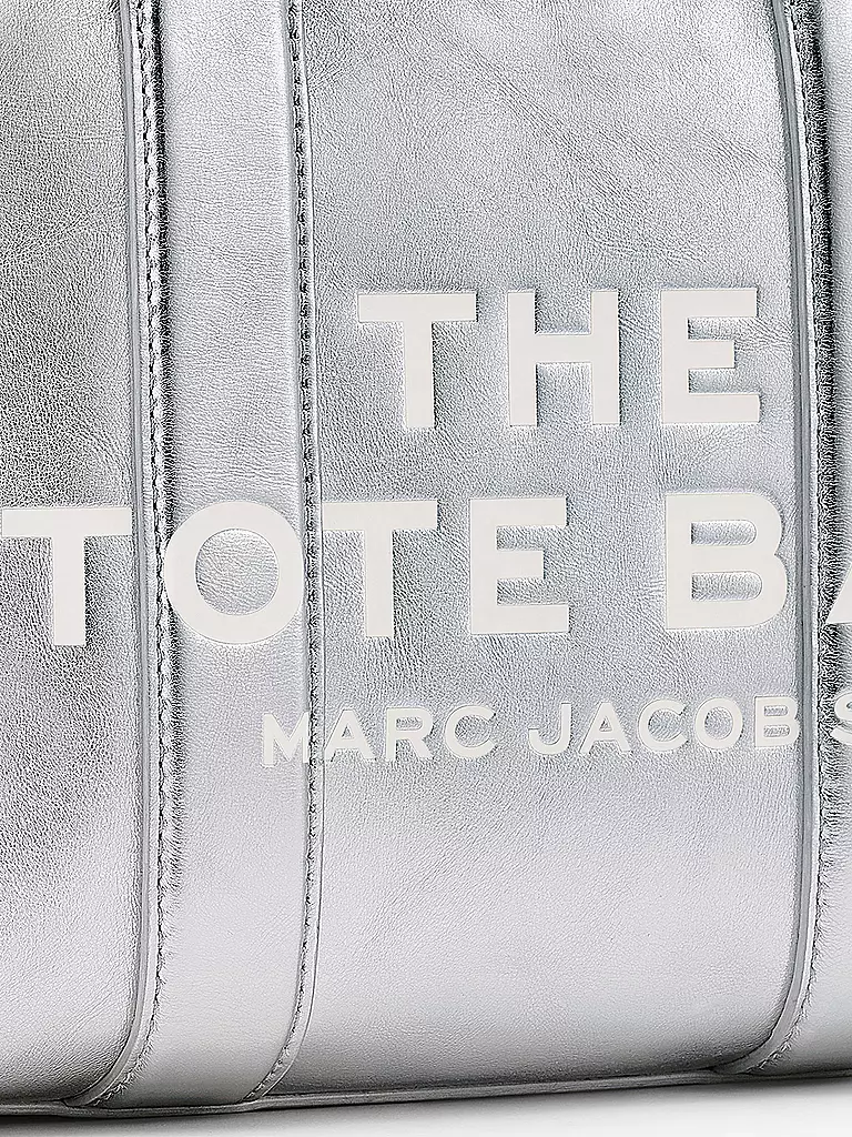 MARC JACOBS | Bolso de cuero - Tote Bag THE SMALL TOTE LEATHER | Plata