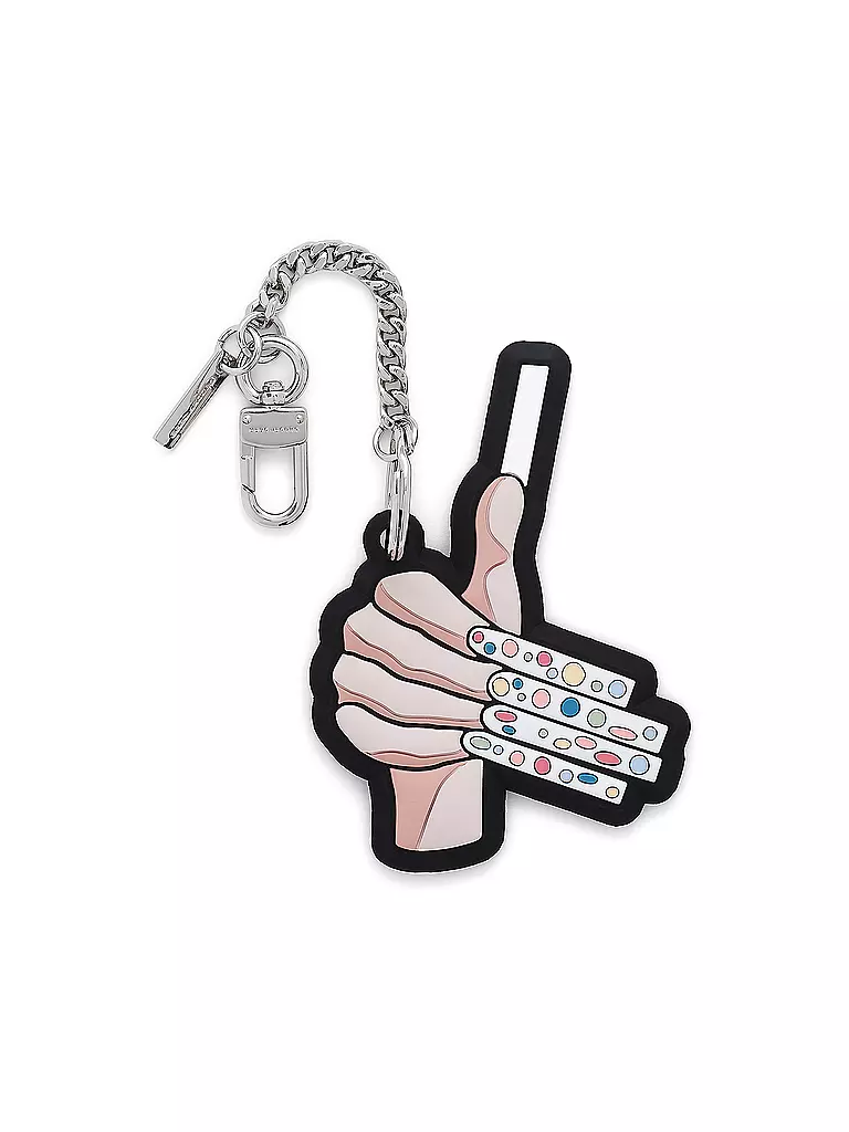 MARC JACOBS | Colgante para bolso THE MARC MANI CHARM | Negro