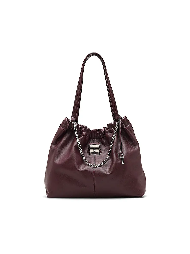 MARC JACOBS | Ledertasche -  Shopper THE TOTE | Rojo oscuro
