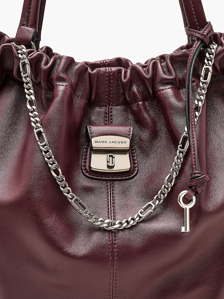 MARC JACOBS | Ledertasche -  Shopper THE TOTE | Rojo oscuro