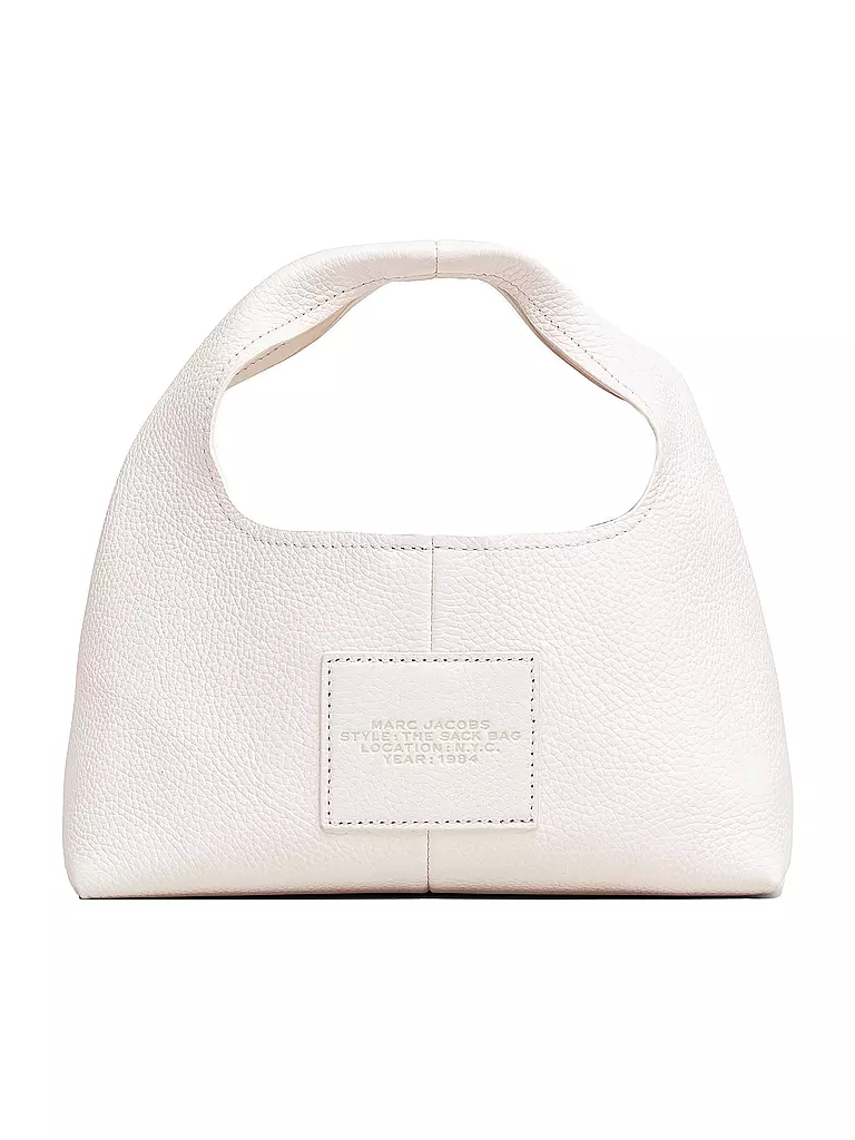 MARC JACOBS | Ledertasche - Henkeltasche THE MINI SACK  | Blanco