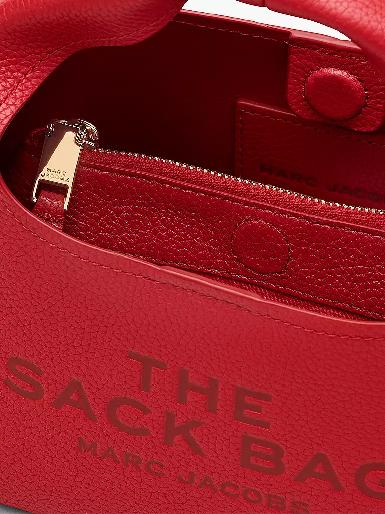 MARC JACOBS | Ledertasche - Henkeltasche THE MINI SACK  | Rojo