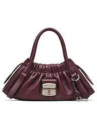 MARC JACOBS | Ledertasche - Mini Bag THE SMALL SATCHEL | Rojo oscuro