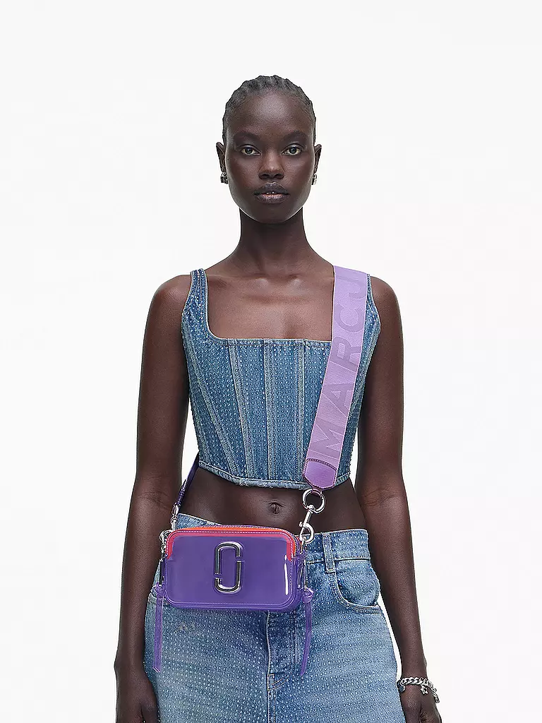 MARC JACOBS | Ledertasche - Mini Bag THE SNAPSHOT  | Lila