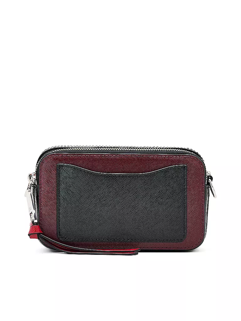 MARC JACOBS | Ledertasche - Mini Bag THE SNAPSHOT  | Rojo oscuro
