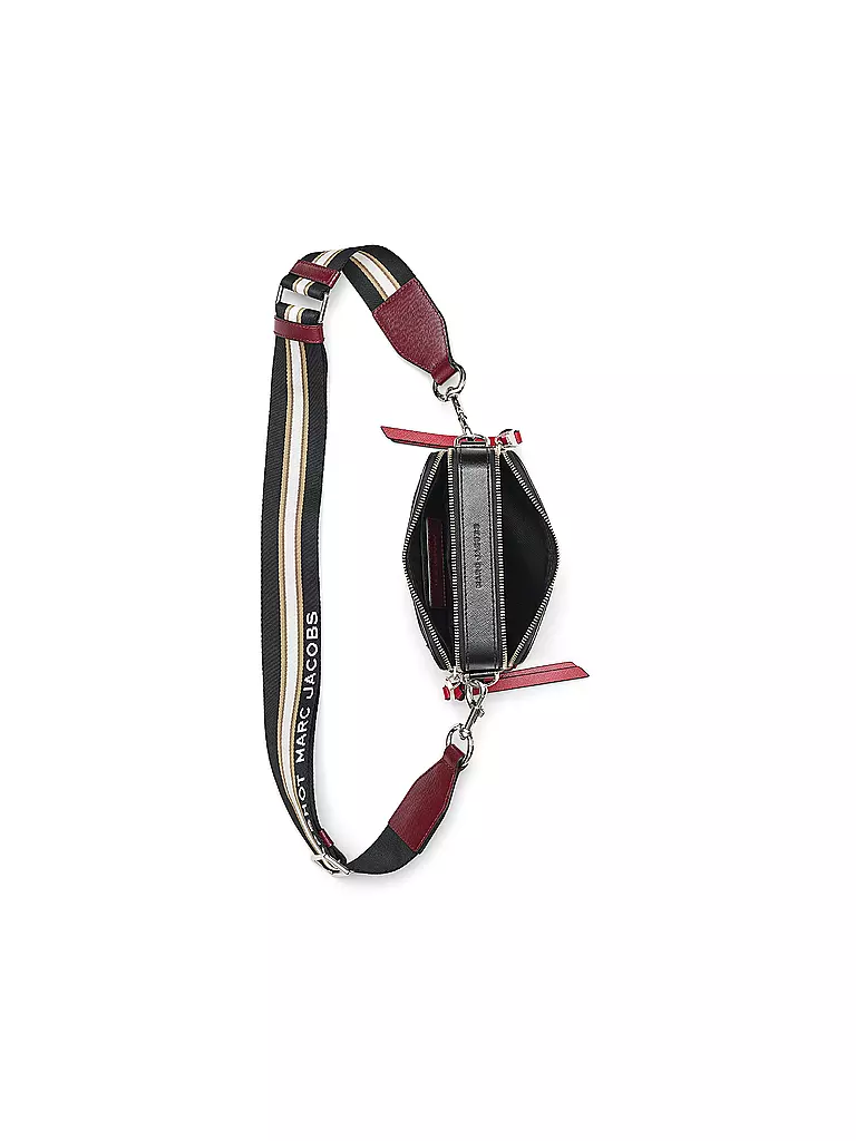 MARC JACOBS | Ledertasche - Mini Bag THE SNAPSHOT  | Rojo oscuro