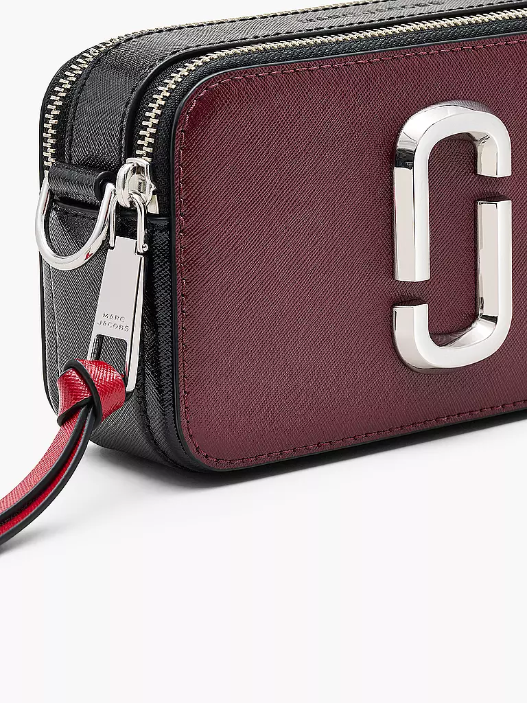MARC JACOBS | Ledertasche - Mini Bag THE SNAPSHOT  | Rojo oscuro