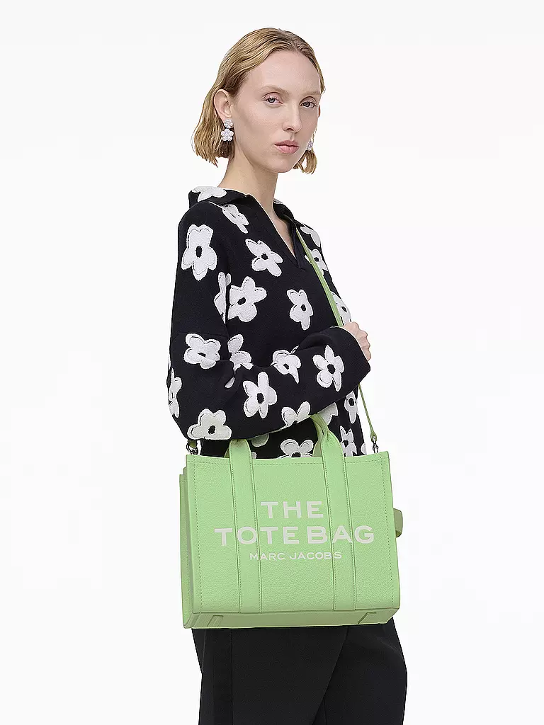 MARC JACOBS | Ledertasche - Tote Bag THE MEDIUM TOTE LEATHER | Verde