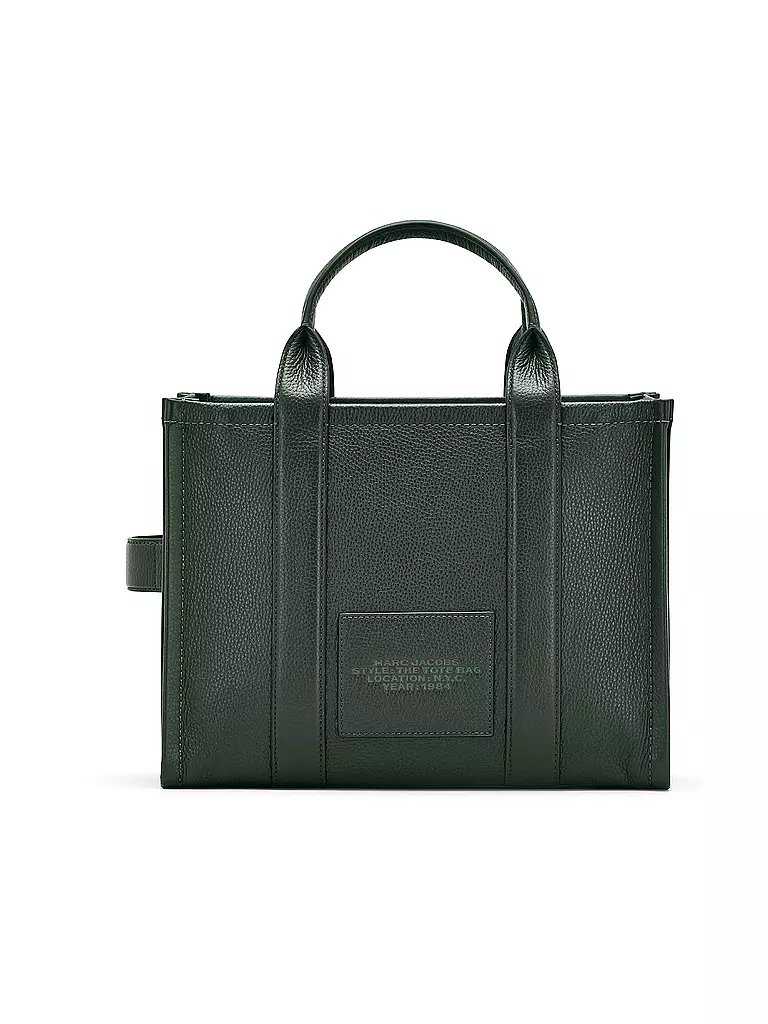 MARC JACOBS | Ledertasche - Tote Bag THE MEDIUM TOTE LEATHER | Verde oscuro