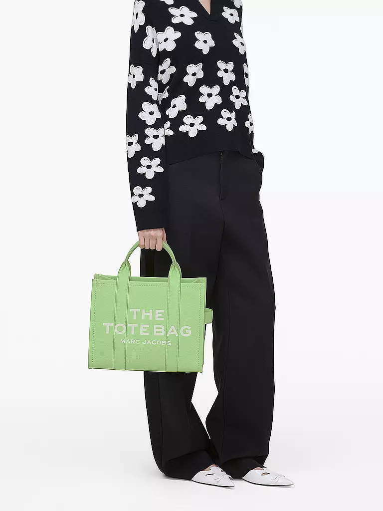 MARC JACOBS | Ledertasche - Tote Bag THE MEDIUM TOTE LEATHER | Verde