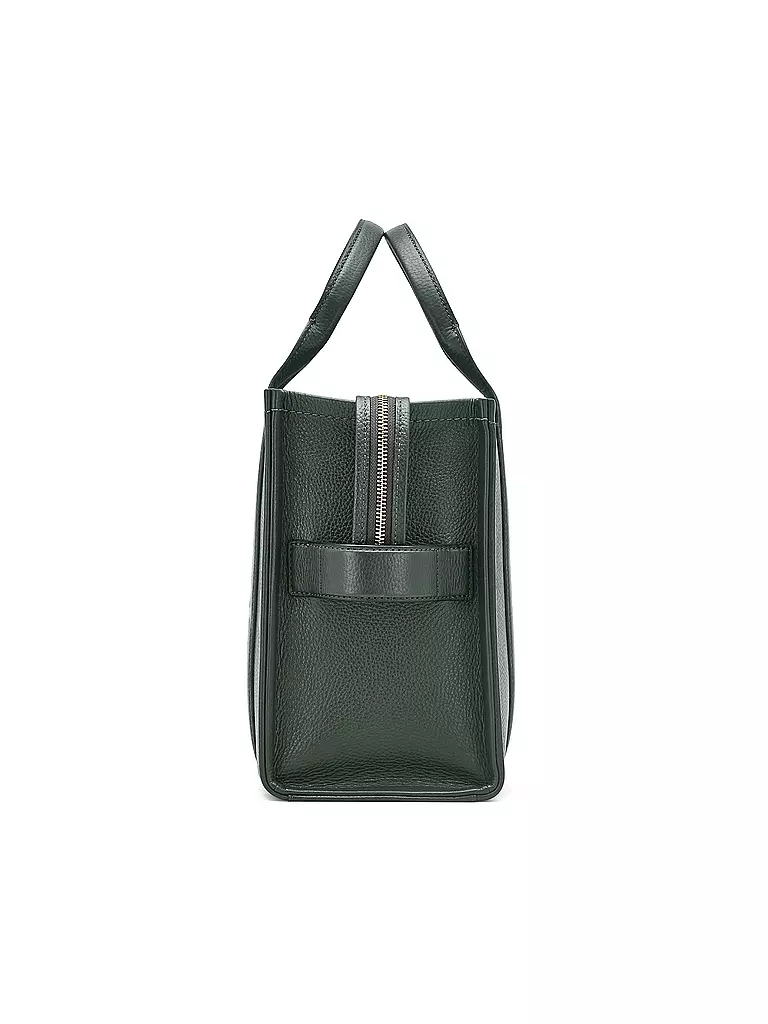 MARC JACOBS | Ledertasche - Tote Bag THE MEDIUM TOTE LEATHER | Verde oscuro