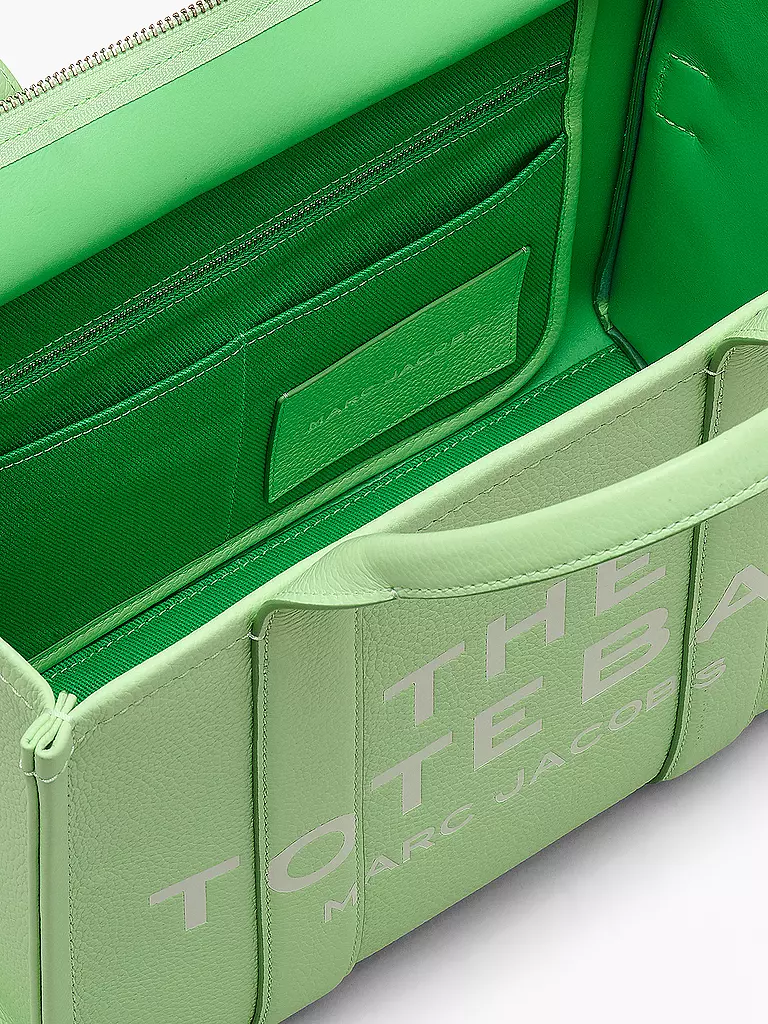 MARC JACOBS | Ledertasche - Tote Bag THE MEDIUM TOTE LEATHER | Verde