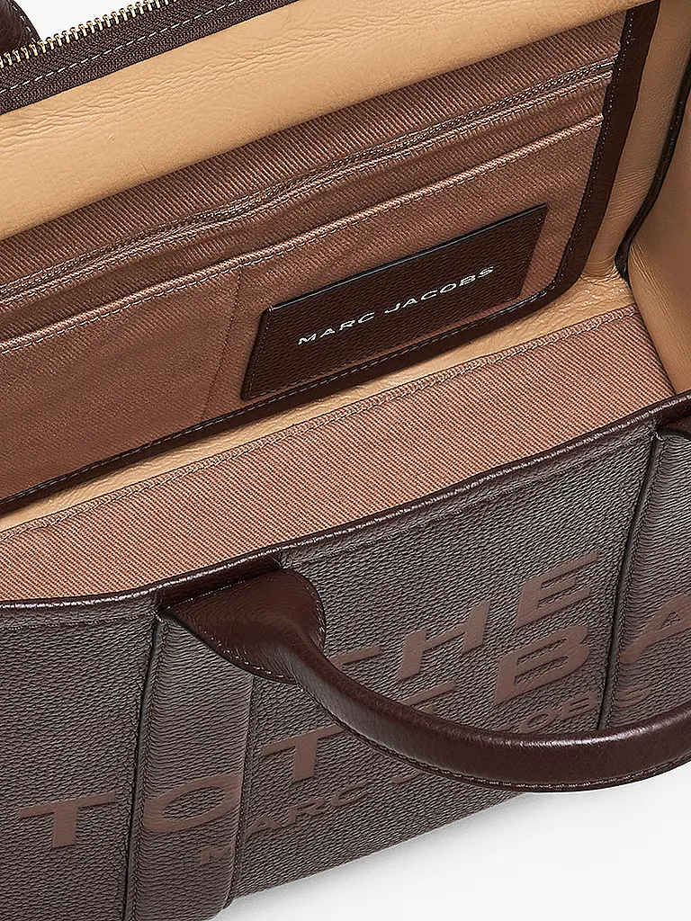 MARC JACOBS | Ledertasche - Tote Bag THE MEDIUM TOTE LEATHER | Marrón