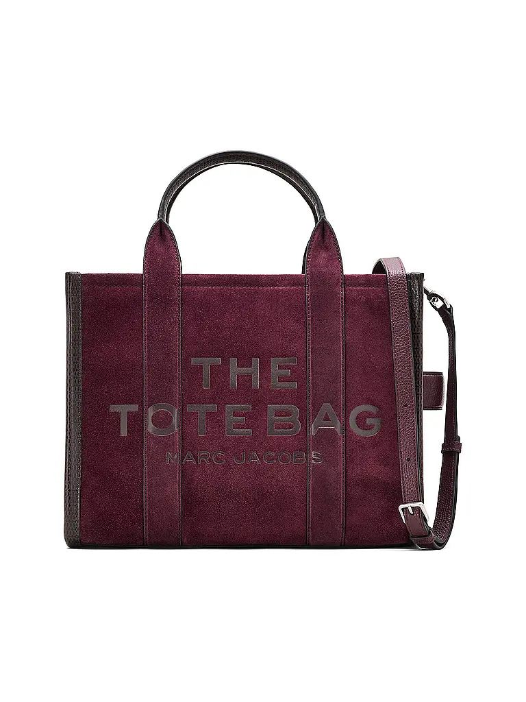 MARC JACOBS | Ledertasche - Tote Bag THE MEDIUM TOTE | Rojo oscuro