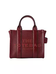 MARC JACOBS | Ledertasche - Tote Bag THE MINI TOTE | Rojo oscuro