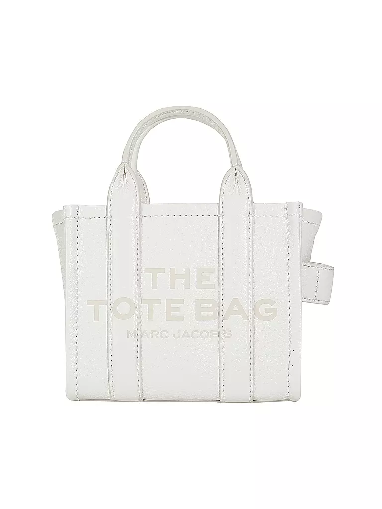 MARC JACOBS | Ledertasche - Tote Bag THE MINI TOTE | Blanco