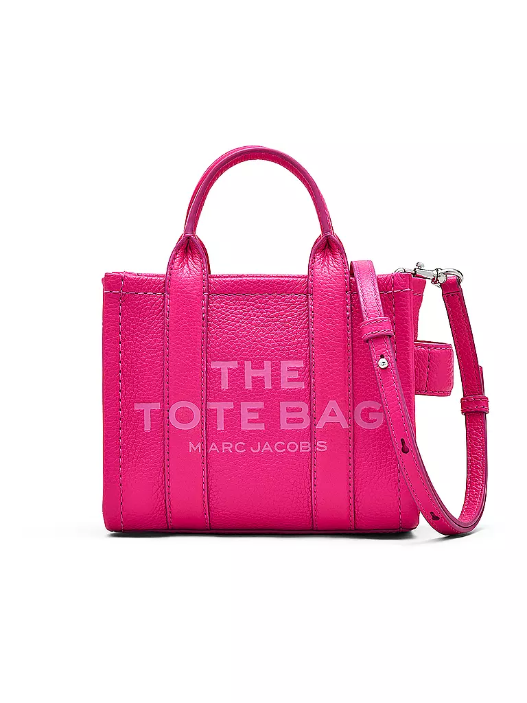 MARC JACOBS | Ledertasche - Tote Bag THE MINI TOTE | Fucsia