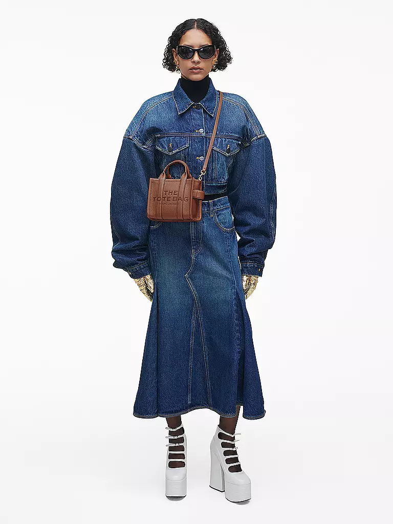 MARC JACOBS | Ledertasche - Tote Bag THE MINI TOTE | Camel