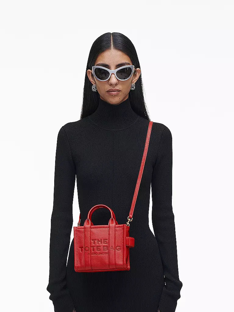 MARC JACOBS | Ledertasche - Tote Bag THE MINI TOTE | Rojo