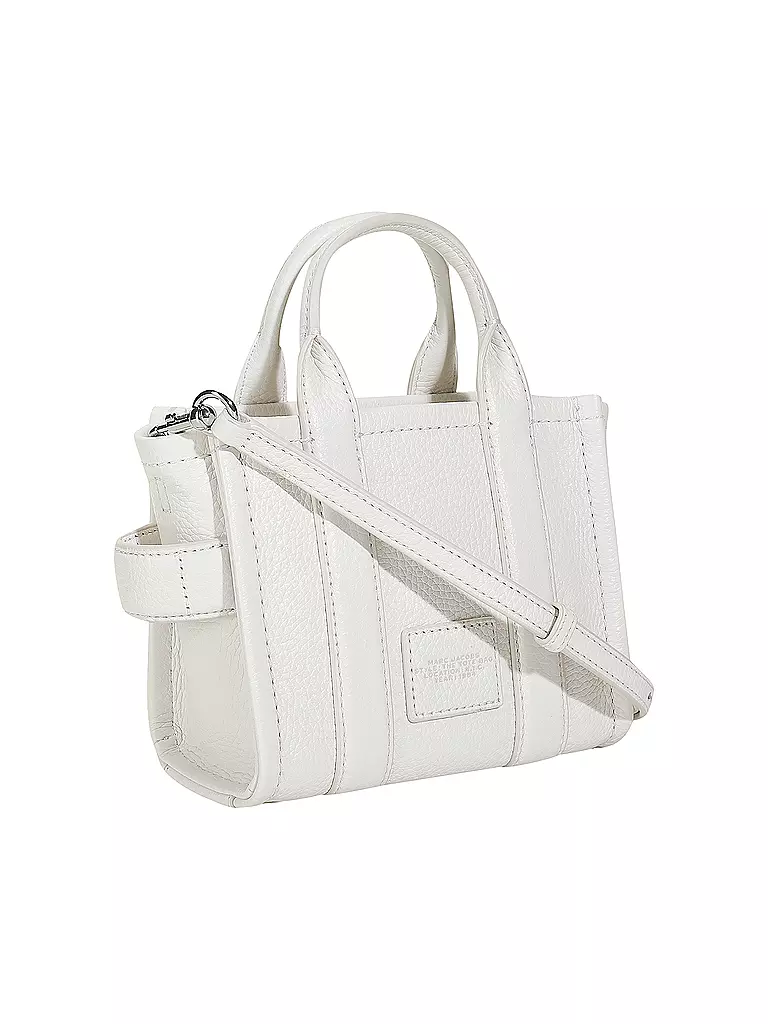 MARC JACOBS | Ledertasche - Tote Bag THE MINI TOTE | Blanco