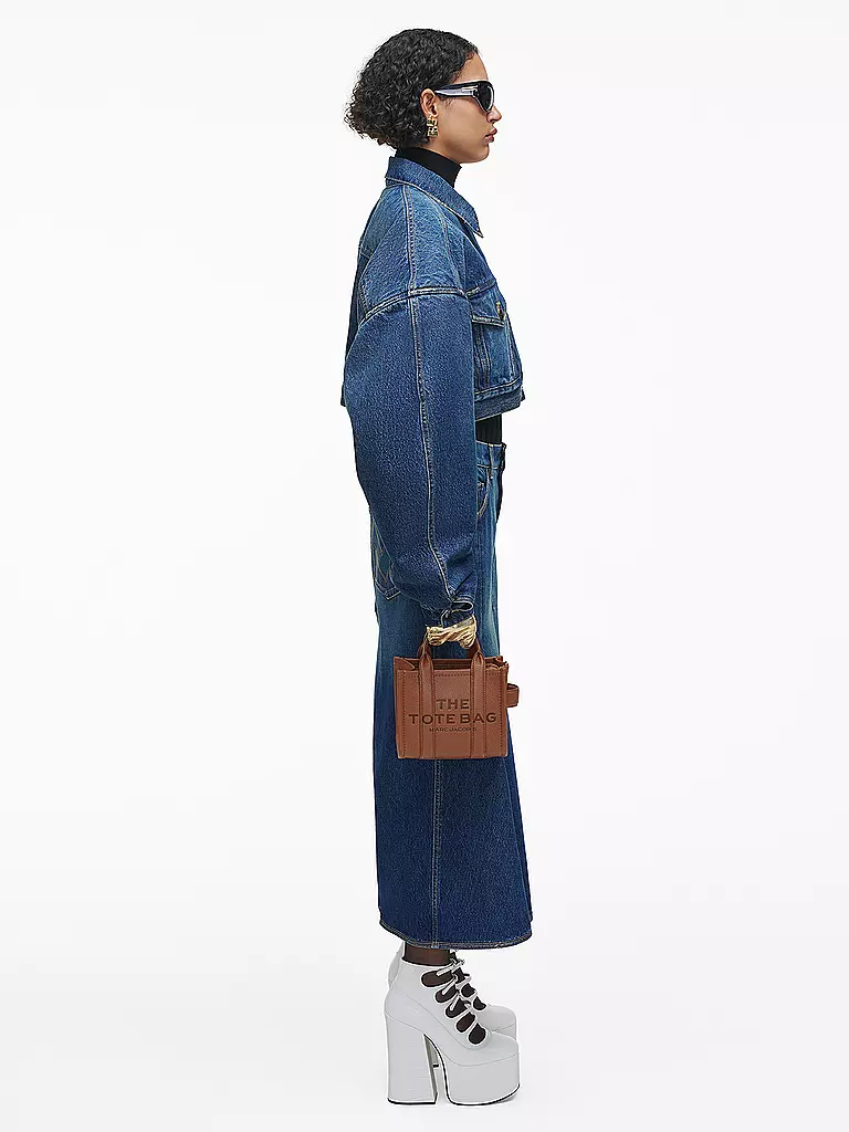 MARC JACOBS | Ledertasche - Tote Bag THE MINI TOTE | Camel