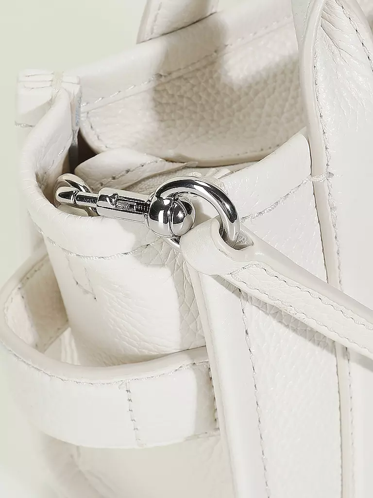 MARC JACOBS | Ledertasche - Tote Bag THE MINI TOTE | Blanco