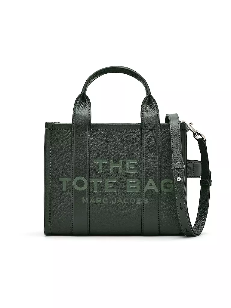MARC JACOBS | Ledertasche - Tote Bag THE SMALL TOTE LEATHER | Verde oscuro
