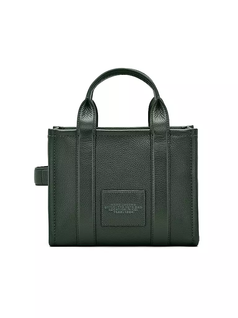 MARC JACOBS | Ledertasche - Tote Bag THE SMALL TOTE LEATHER | Verde oscuro