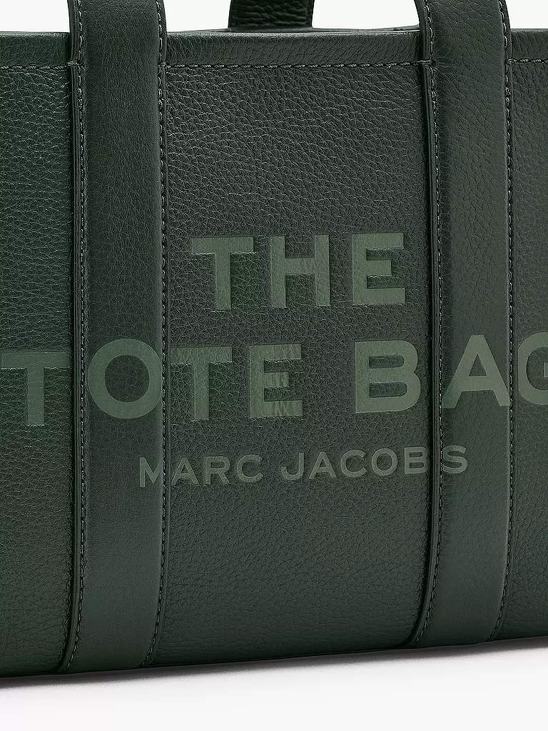 MARC JACOBS | Ledertasche - Tote Bag THE SMALL TOTE LEATHER | Verde oscuro