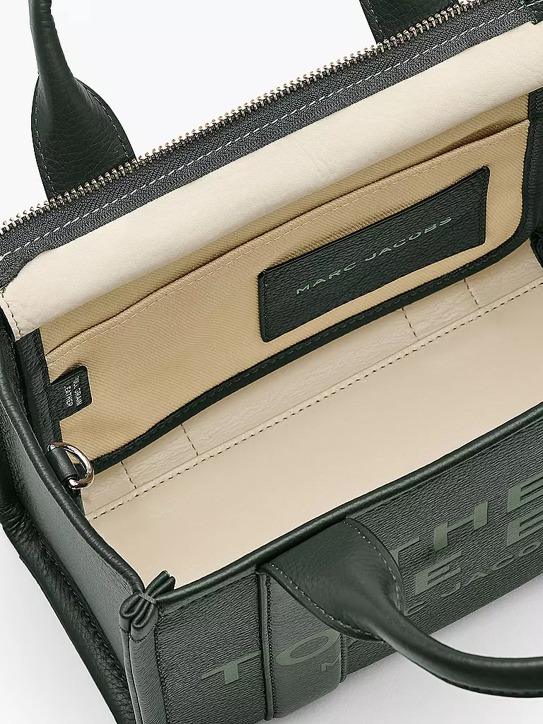 MARC JACOBS | Ledertasche - Tote Bag THE SMALL TOTE LEATHER | Verde oscuro