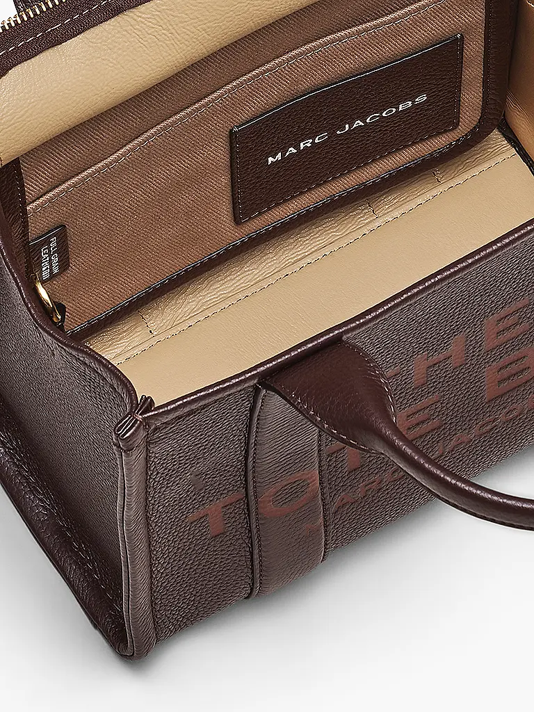 MARC JACOBS | Ledertasche - Tote Bag THE SMALL TOTE LEATHER | Marrón