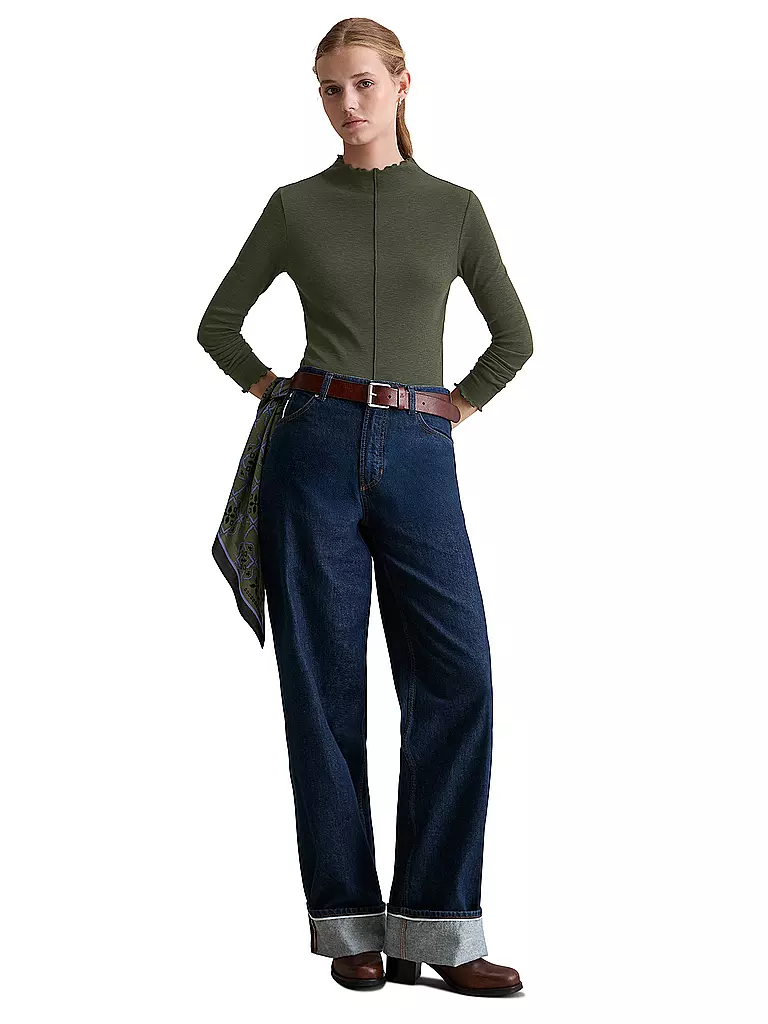 MARC O'POLO DENIM | Camiseta de manga larga | Verde oscuro