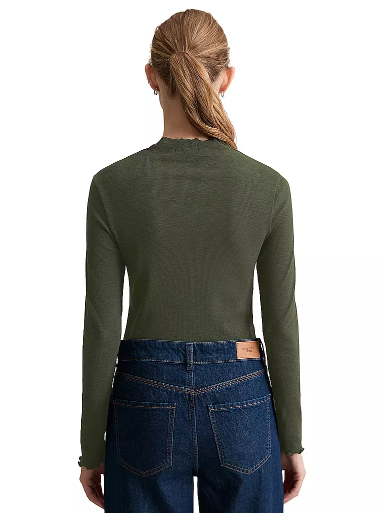 MARC O'POLO DENIM | Camiseta de manga larga | Verde oscuro