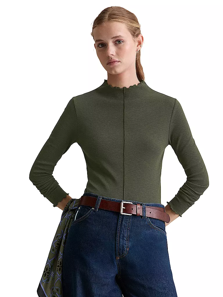 MARC O'POLO DENIM | Camiseta de manga larga | Verde oscuro