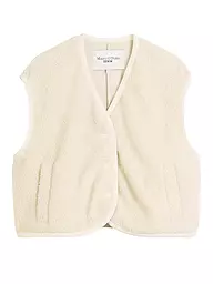 MARC O'POLO DENIM | Chaleco con aspecto de piel | Crema
