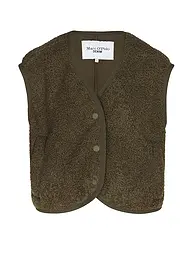 MARC O'POLO DENIM | Chaleco con aspecto de piel | Oliva