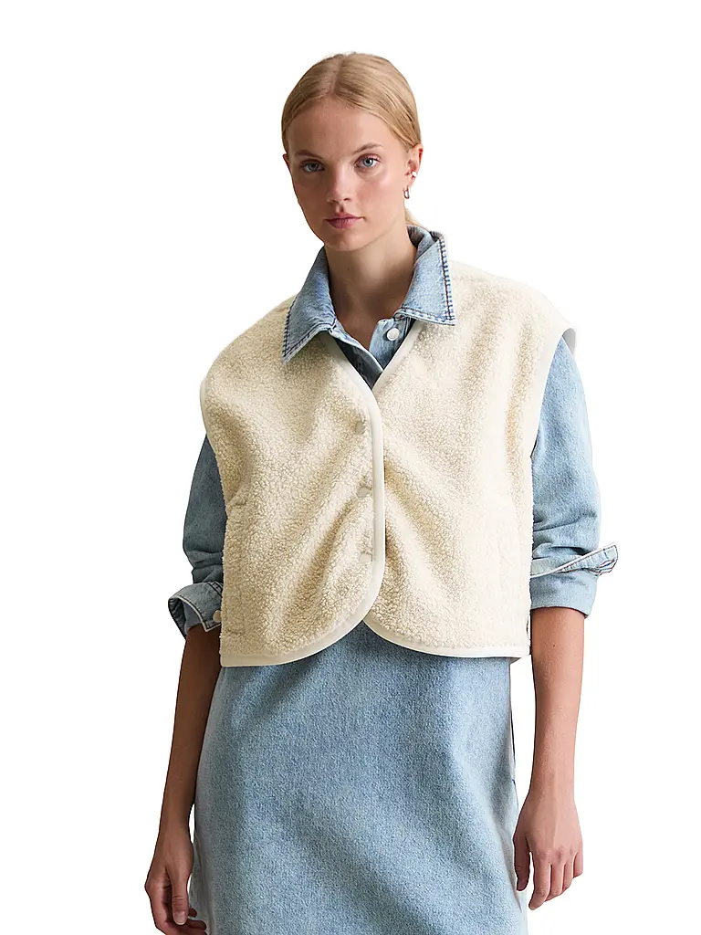 MARC O'POLO DENIM | Chaleco con aspecto de piel | 
