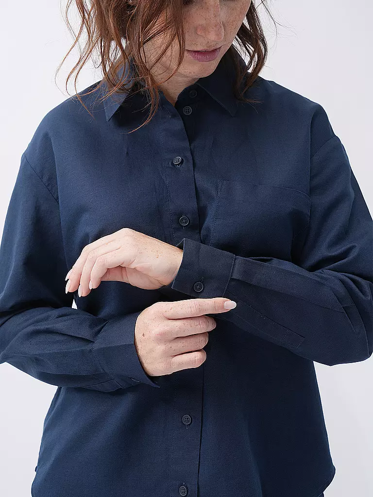 MARC O'POLO DENIM | Hemdbluse  | Azul oscuro