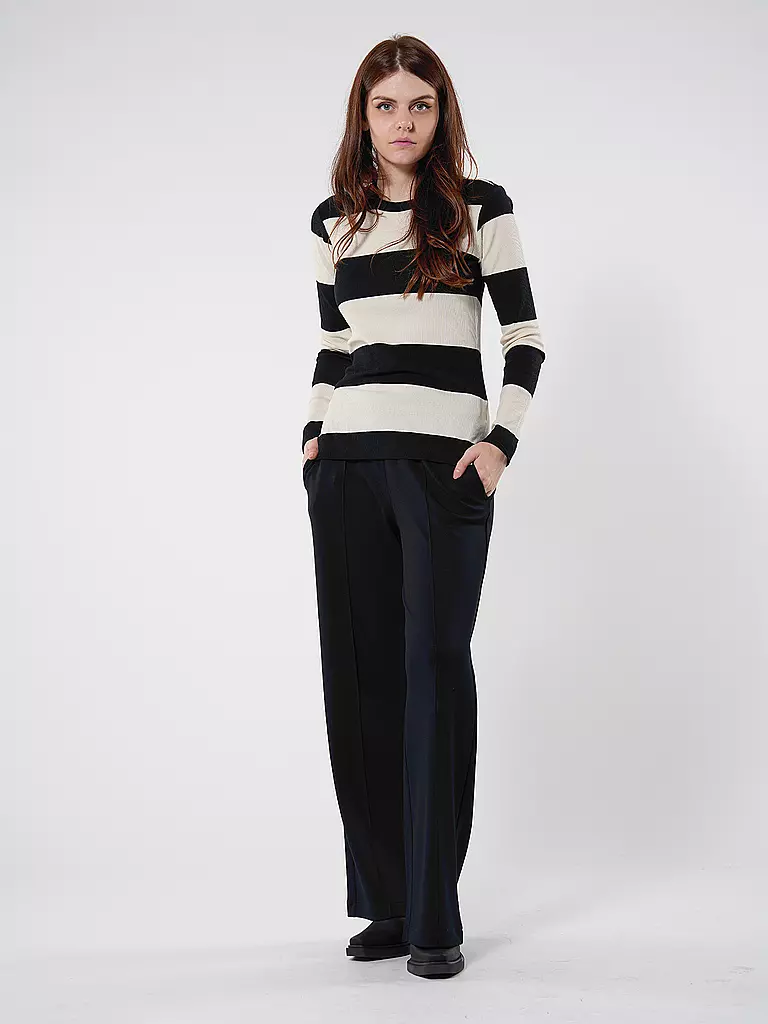 MARC O'POLO DENIM | Hose Wide Leg | Negro