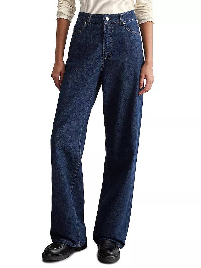MARC O'POLO DENIM | Jeans de corte ancho | Azul oscuro