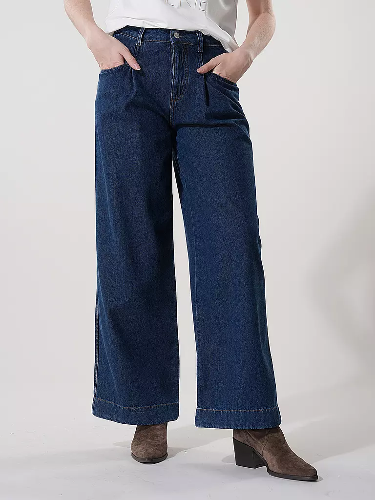 MARC O'POLO DENIM | Jeans de pierna ancha | Azul oscuro