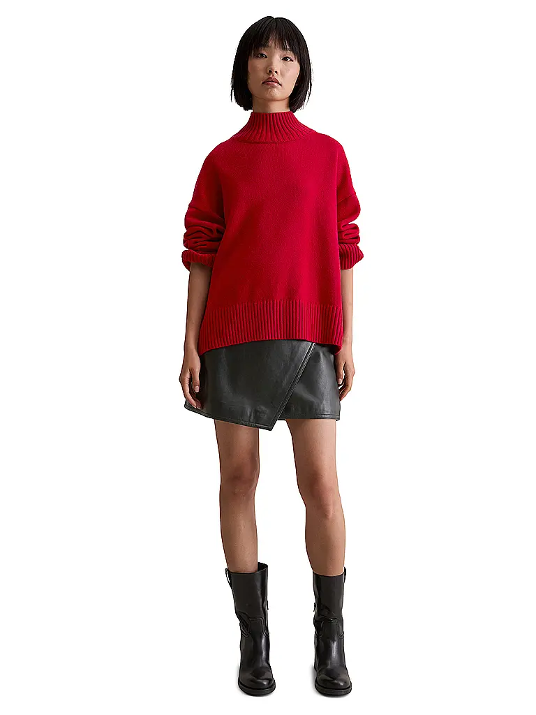MARC O'POLO DENIM | Jersey de cuello alto | Rojo