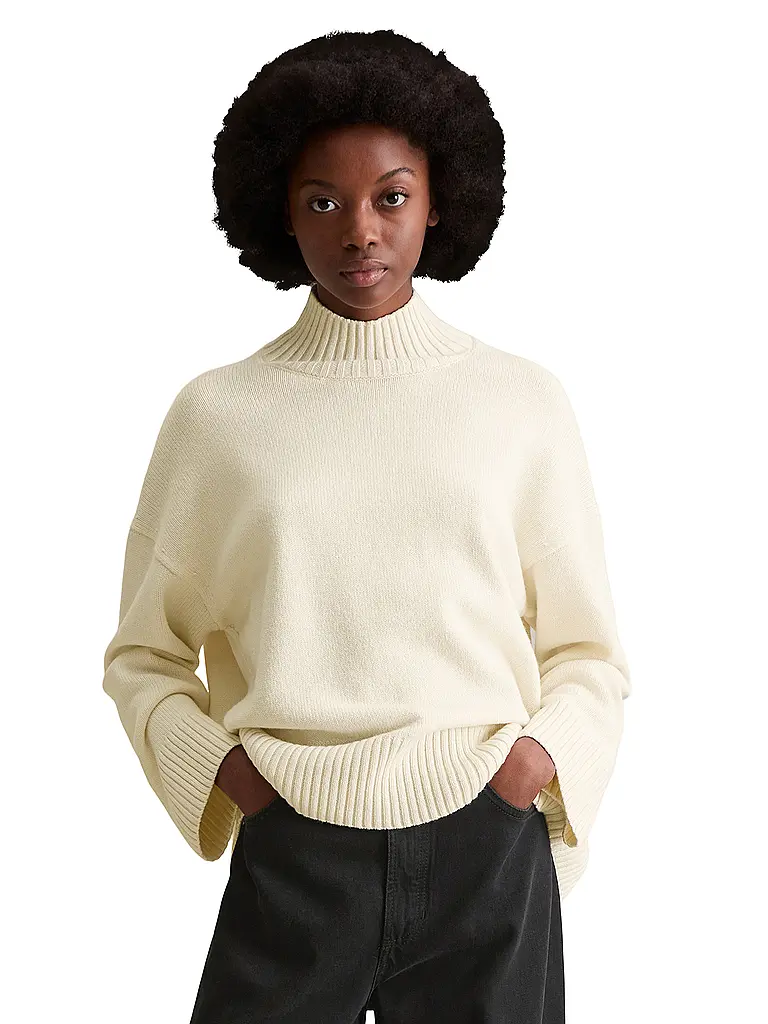 MARC O'POLO DENIM | Jersey de cuello alto | Blanco