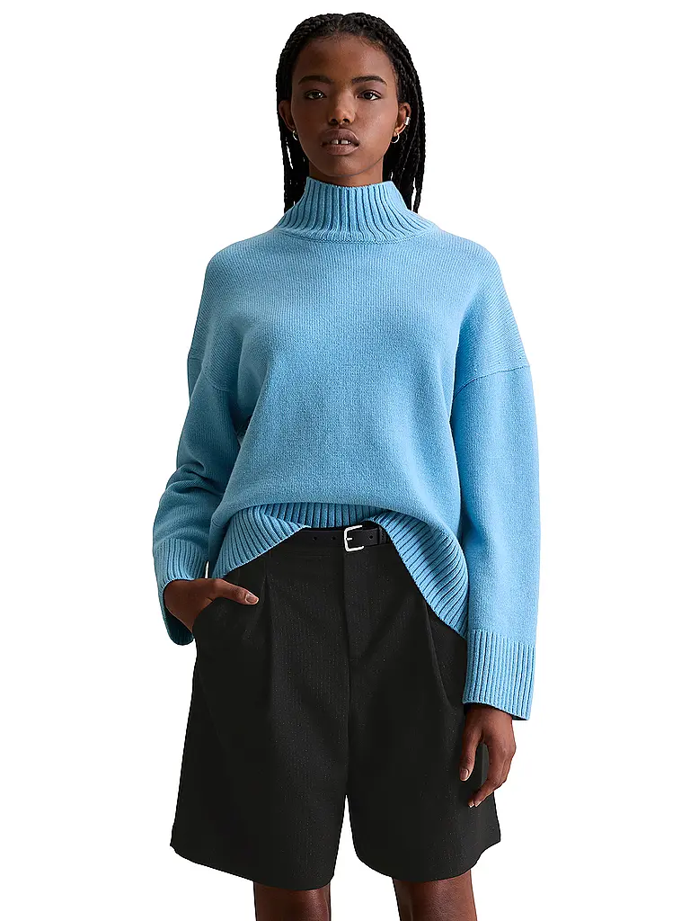 MARC O'POLO DENIM | Jersey de cuello alto | Azul claro