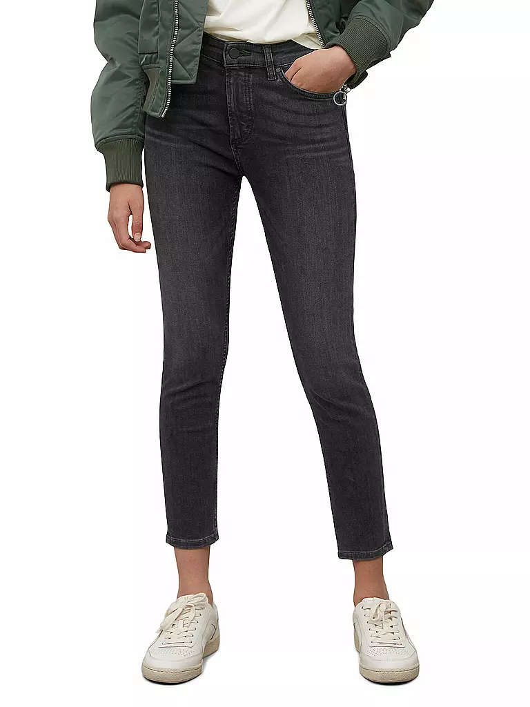 MARC O'POLO DENIM | Vaqueros de talle alto corte ajustado 7/8 | Azul